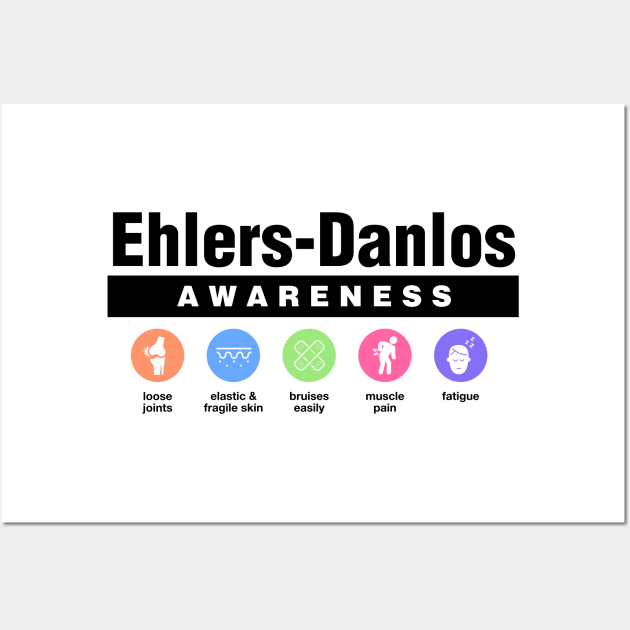 Ehlers Danlos Syndrome - Disability Awareness Symptoms Wall Art by Football from the Left